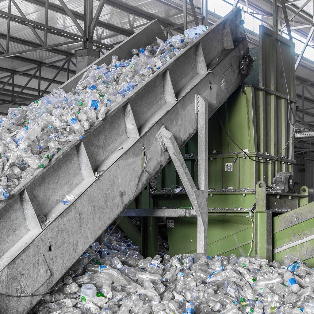 Proces afzuiging bij recyclingactiviteiten